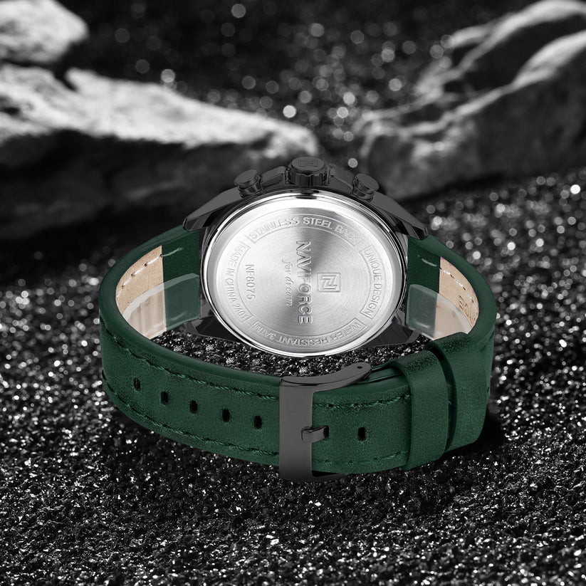 Naviforce NF8075 Green Military Style Men’s Analog Watch