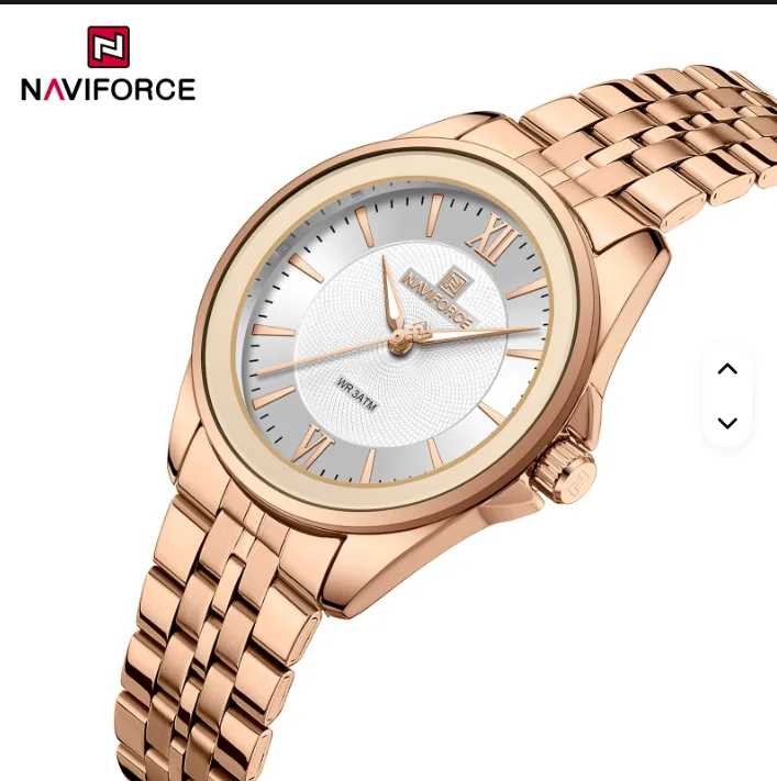 NAVIFORCE 5067 Stainless Steel Quartz Standard Fashion Lady Original Luminous Quartz Watch