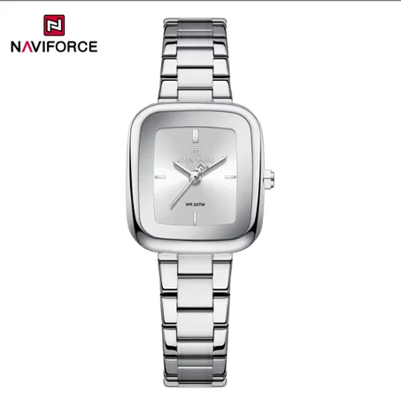 New NAVIFORCE NF5075 Woman Quartz Watch Waterproof High Quality Ladies' Watches Stainless Steel Watchband Fashion Watches