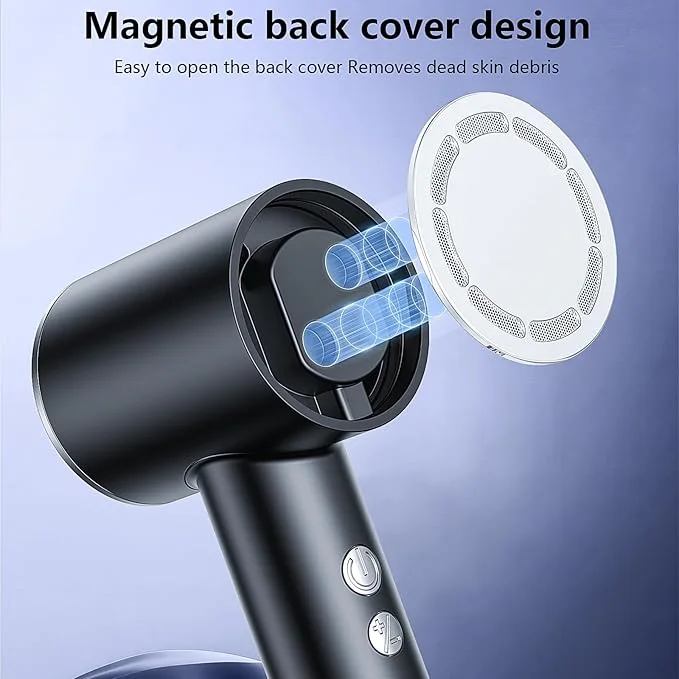 PKBD Electric Foot File for Hard Skin Remover,Pedicure Sets for Feet with 14 Accessories, Rechargeable Waterproof Electric Foot File with 3 Different Rooler Heads-Black