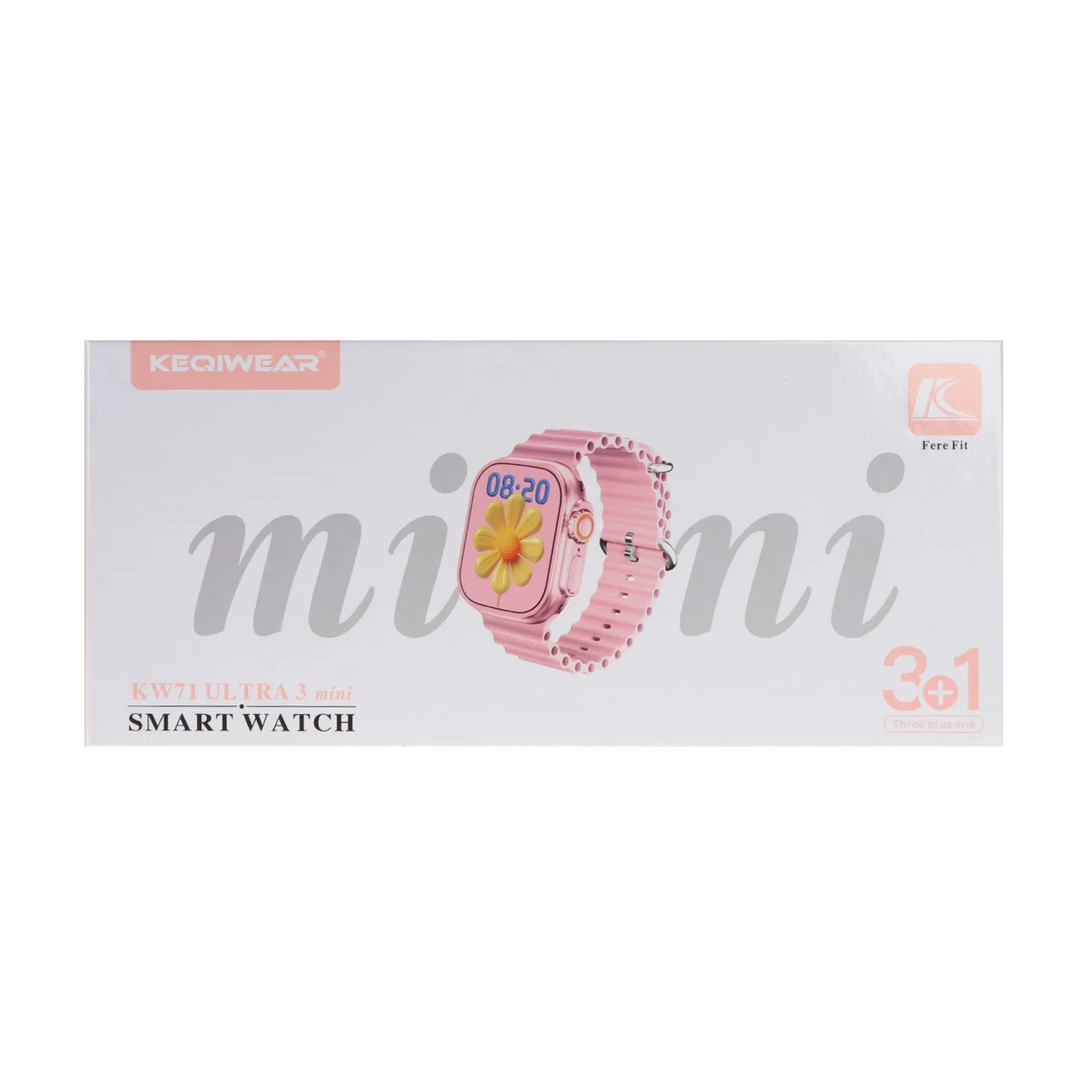 KW71 Ultra3 Mini 3in1 Smart Watch with Bluetooth Calling (Square Dial, Unisex)