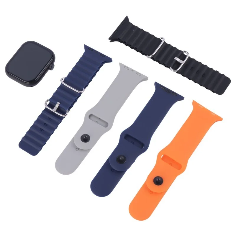 KW27 Max Series 10 Smartwatch – Elegant Black, Stylish Bracelet Design with 5 + 1 Interchangeable Straps, HD Display, Advanced Health & Fitness Tracking, Long Battery Life & Magnetic Charging