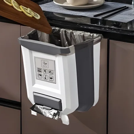 سلة مهملات قابلة للطي