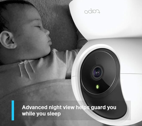 تابو C200 كاميرا واي فاي أمنية في المنزل بجودة Full HD 1080p، لاسلكي، ابيض