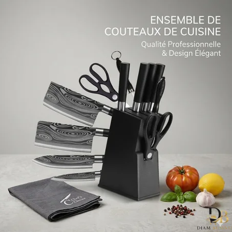 Ensemble de couteaux haut de gamme.