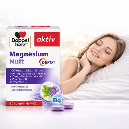 Magnésium Nuit - يساعد على الاسترخاء وتحسين جودة النوم