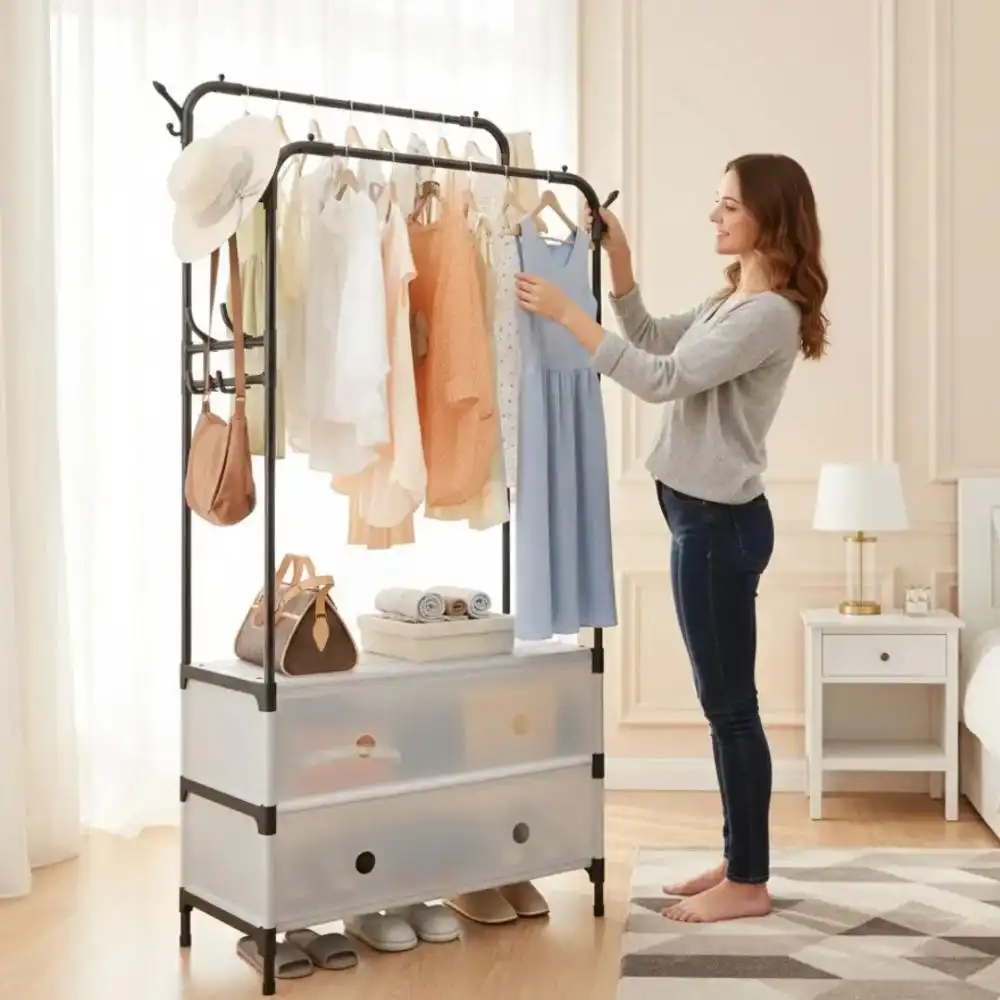Integrated clothes organizer  الملابس المتكامل