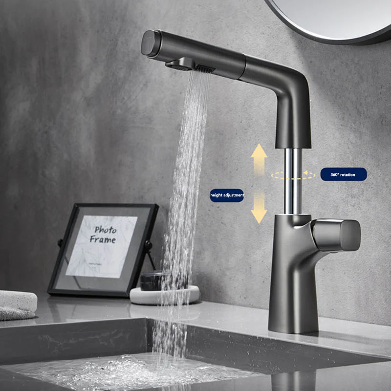 Aquania Pull-out Lifting Basin Faucet