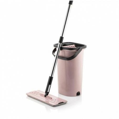 balai sillgech rose avec seau + 3 serpillières gratuites