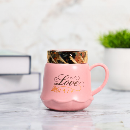Tasse À Café En Céramique 400ml - Rose