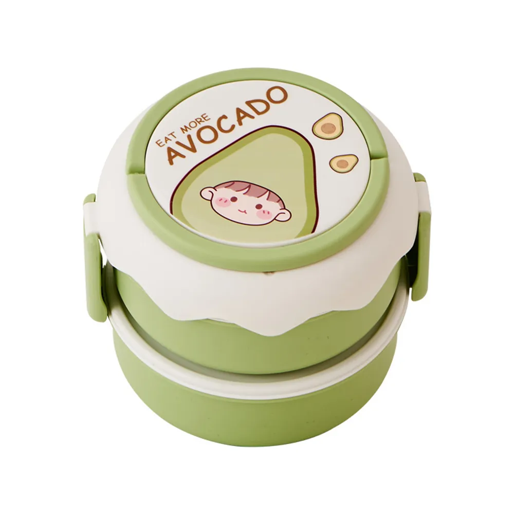 Boîte à Déjeuner Enfant vert (rond)