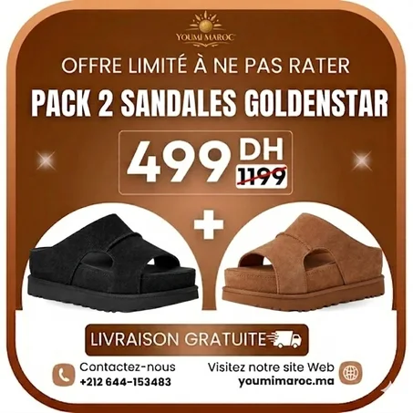Pack 2 Sandal Goldenstar