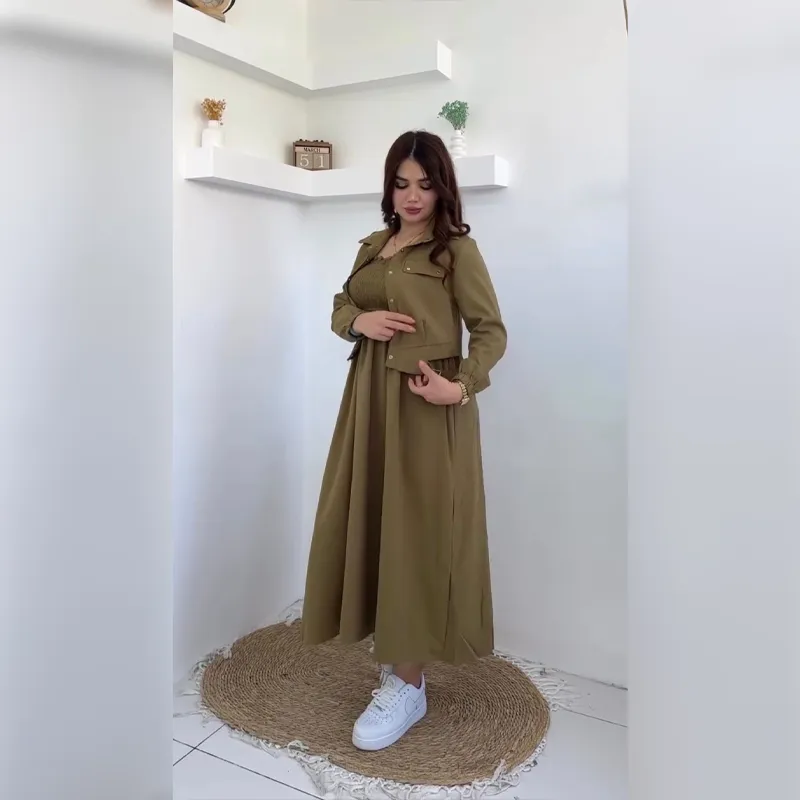 اونصومبل كسوة الاناقة و الجمال عصري بكِتفة (جاكيط) قصير