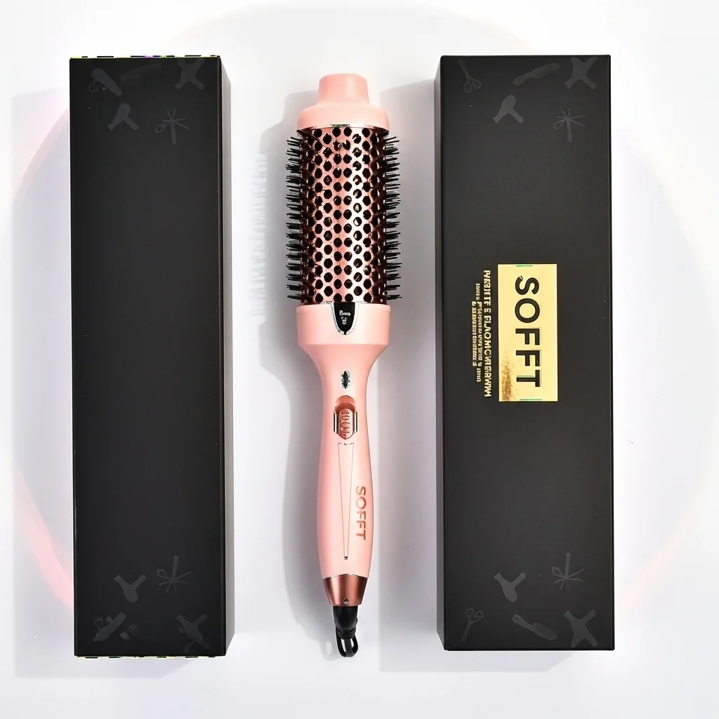Brosse Thermique SOFFT – Rose Gold – Lissage & Boucles parfaits