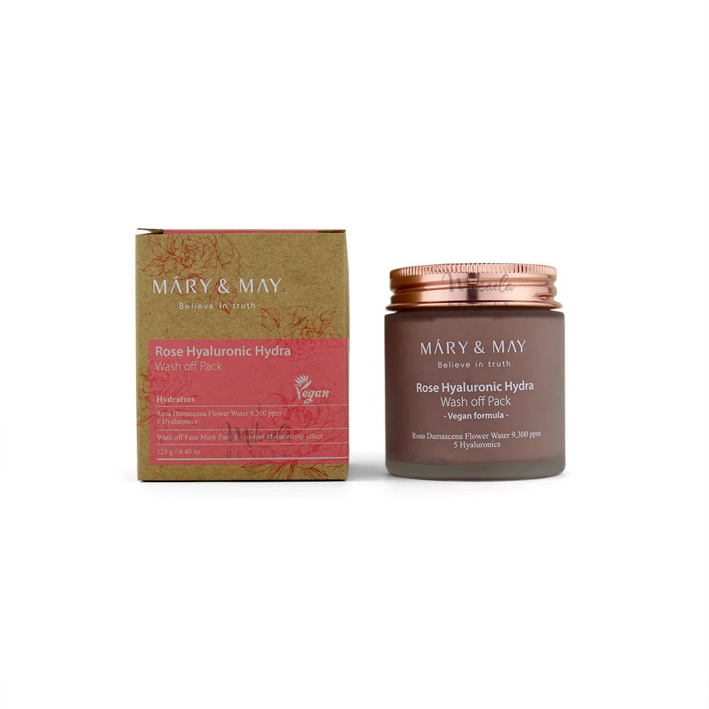 MARY & MAY - Rose Hyaluronic Hydra Wash Off Pack