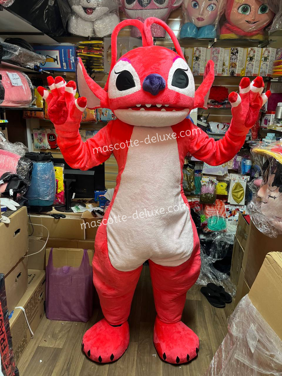 Anjel Pink Mascot Costume cosplay botarga halloween cartoon