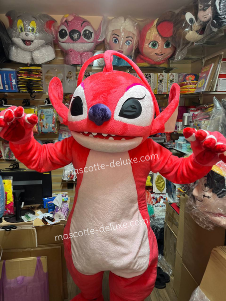 Anjel Pink Mascot Costume cosplay botarga halloween cartoon