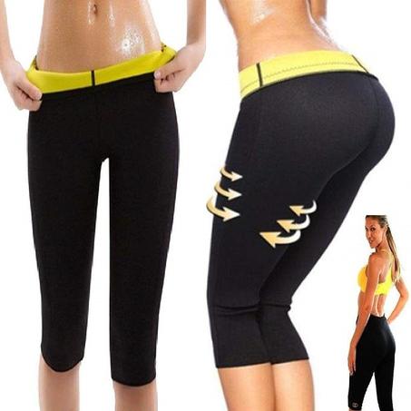 Hot Shaper سروال التخسيس النسائي سروال رياضي للتمارين التعرق وإنقاص الوزن والرشاقة