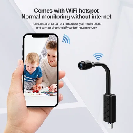 Caméra Mini de Surveillance IP Wifi USB Full HD 1080P,