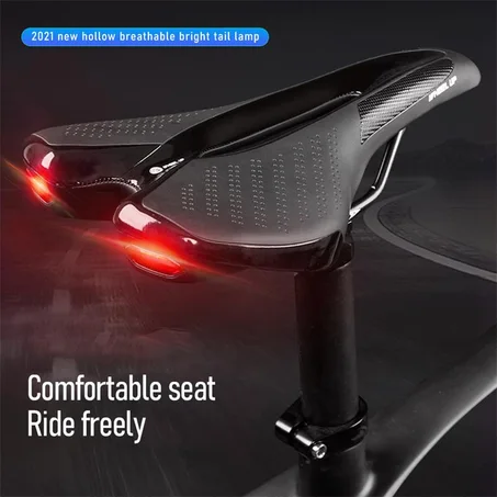 Siège de vélo Rouge clair Il se situe à l'arrière du siège neuf