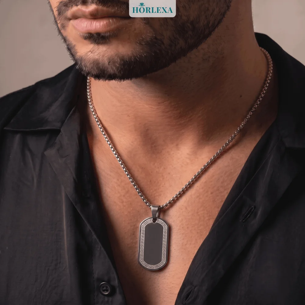 Collier Valtor Argenté Homme