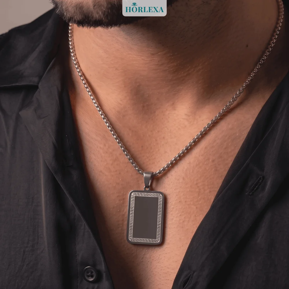 Collier Mirex Carré Homme