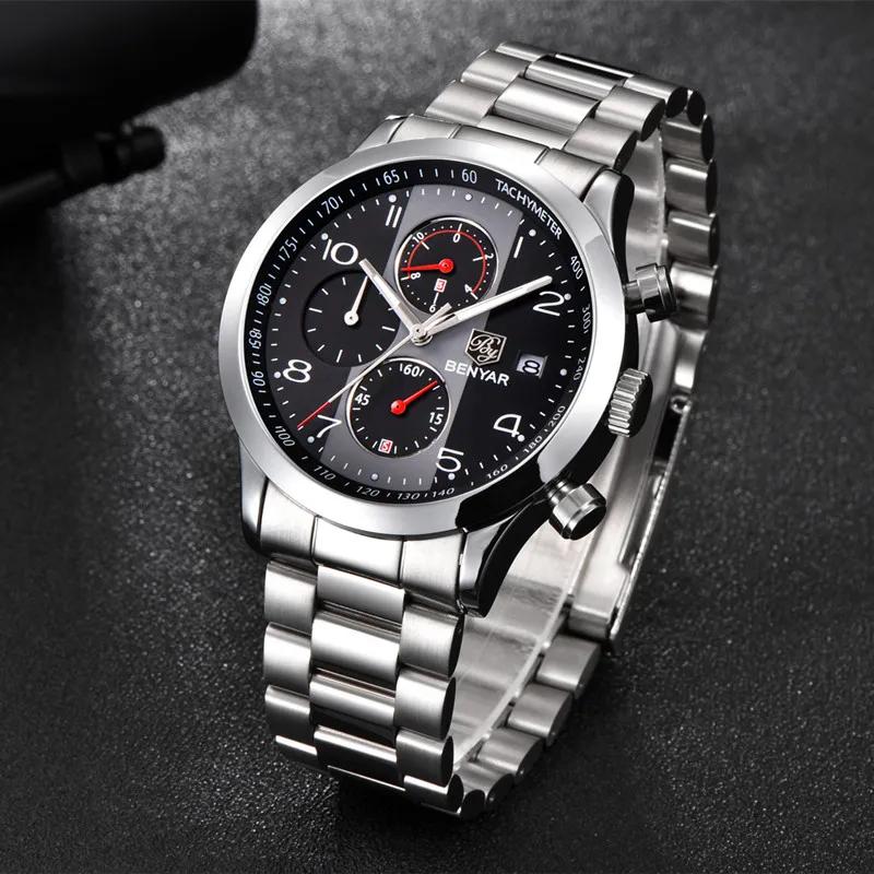 Montre BENYAR chronographe pour hommes - M4H