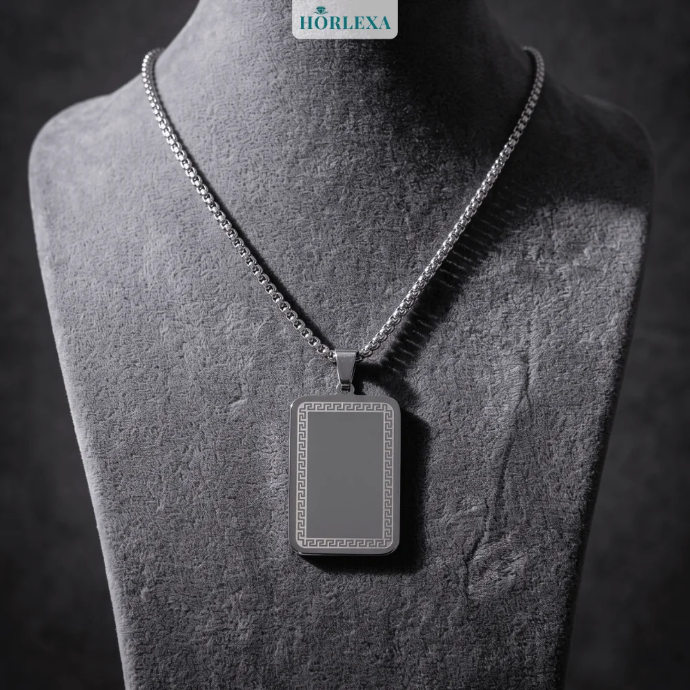 Collier Mirex Carré Homme