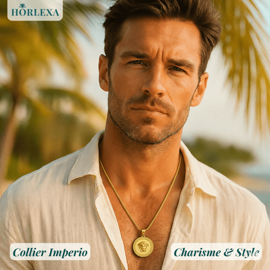 Collier Imperio Gold Homme