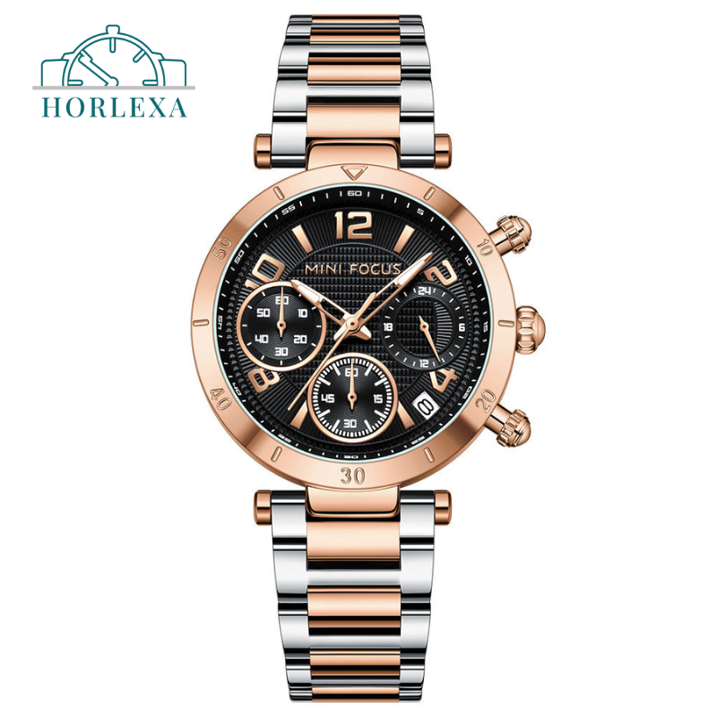 Pack 4 en 1 - Montre MINI FOCUS pour femmes + ensemble ESTELIA 3 pièces