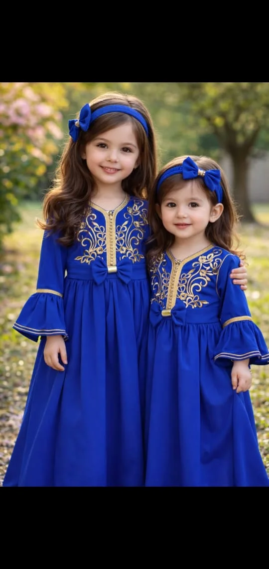 قفطان الجوهرة الزرقاء للأطفال