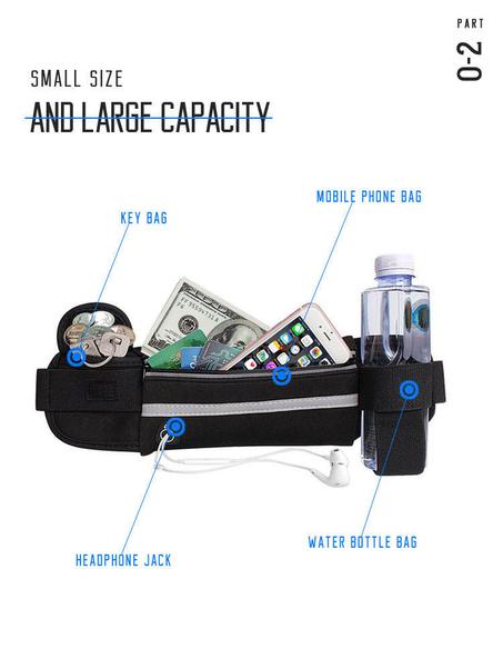 حقيبة الخصر الرياضية  Fashion Sports Bag