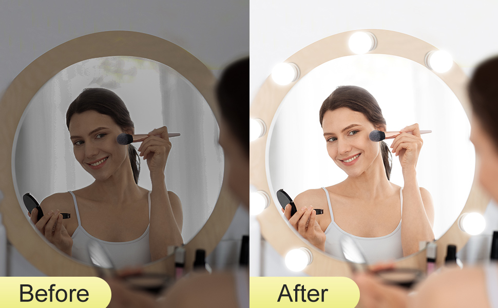 ضوء المكياج الساطع (إضاءة هوليوود) Hollywood Mirror Lights