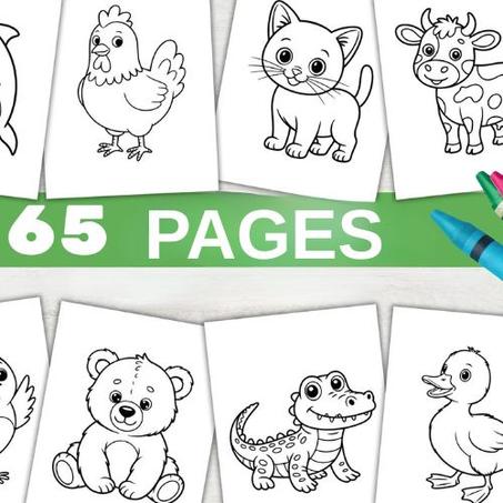 Livre de coloriage d'animaux pour enfants