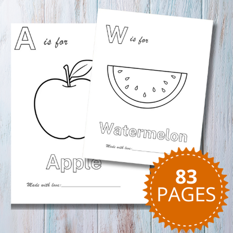 Apprendre l’alphabet en coloriant – ABC