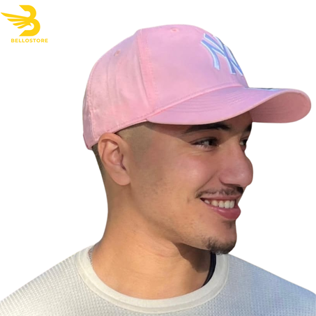 casquette new york en rose