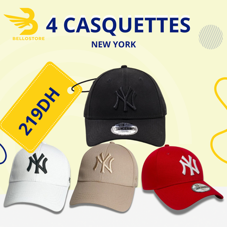 4 casquette new york