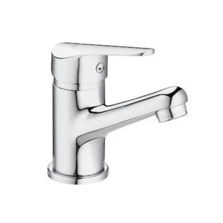 Robinet de salle de bain chromé – Mitigeur à levier unique