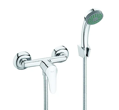 Mitigeur de douche mural moderne avec douchette à main
