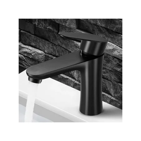 Satin Mitigeur lavabo Robinet Salle de Bain Noir de haute qualité