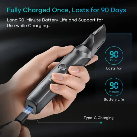 ماكينة حلاقة شعر الجسم الكهربائية Kensen S6 للرجال ماكينة حلاقة IPX5 مقاومة للماء ماكينة تشذيب شعر العانة مع مرفقين