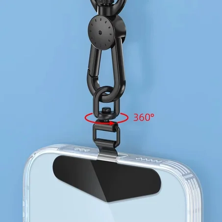 مشبك حبل هاتف عالمي ° قابل للدوران ، حافظة هاتف رفيعة للغاية ، حبل معلق ، حزام هاتف مضاد للفقد ،