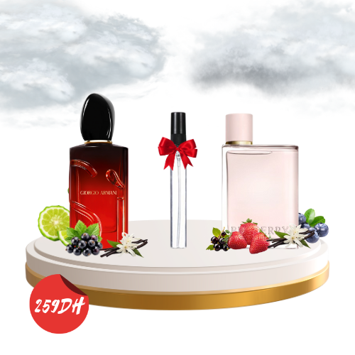Si Giorgio armani + Burberry HER + GRATUIT