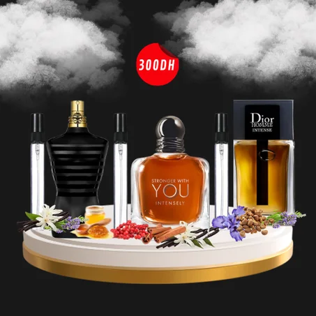 10ML intensely 10 Ml dior homme intense  10ML le male le parfum