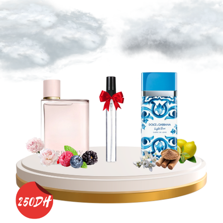 Burberry her + Dolce gabanna + gratuit
