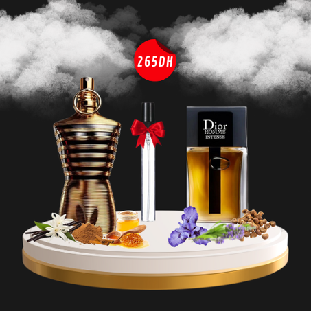 le male elixir + dior homme intense +10 ml gratuit