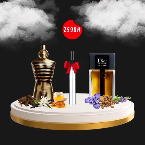 le male elixir + dior homme intense +10 ml gratuit