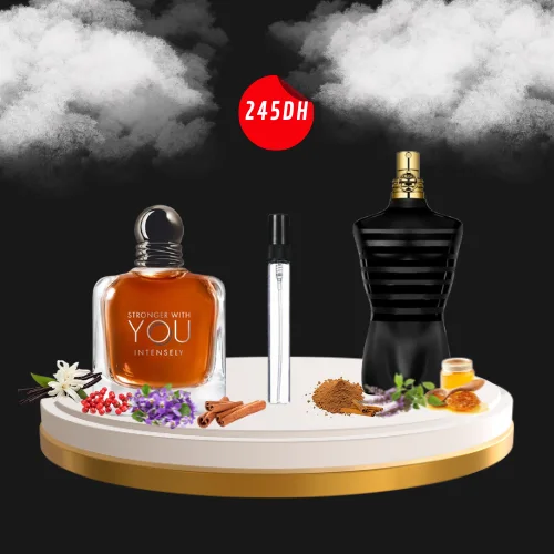 PACK 10ML INTENSLY + 10ML LE MALE + 10ML CADEAU