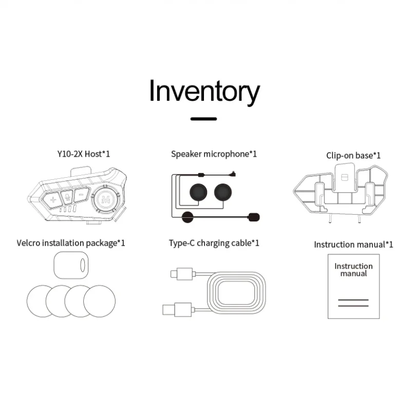 V10 Intercom Moto Casque Bluetooth