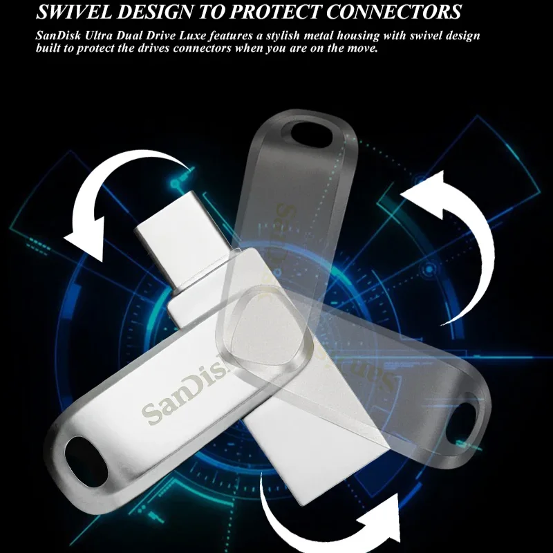 SanDisk Clé USB Double Port USB-A et Type-C